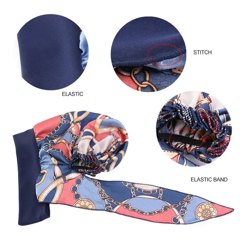 Pre-Tied Chiffon Floral Hijab Headscarf for Muslim Women