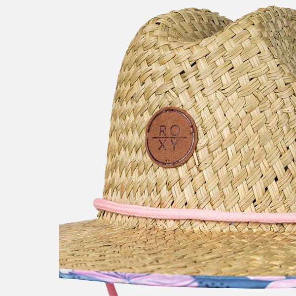 Roxy Girls Pina To My Colada Straw Hat - Wild Wind Sunny Floral