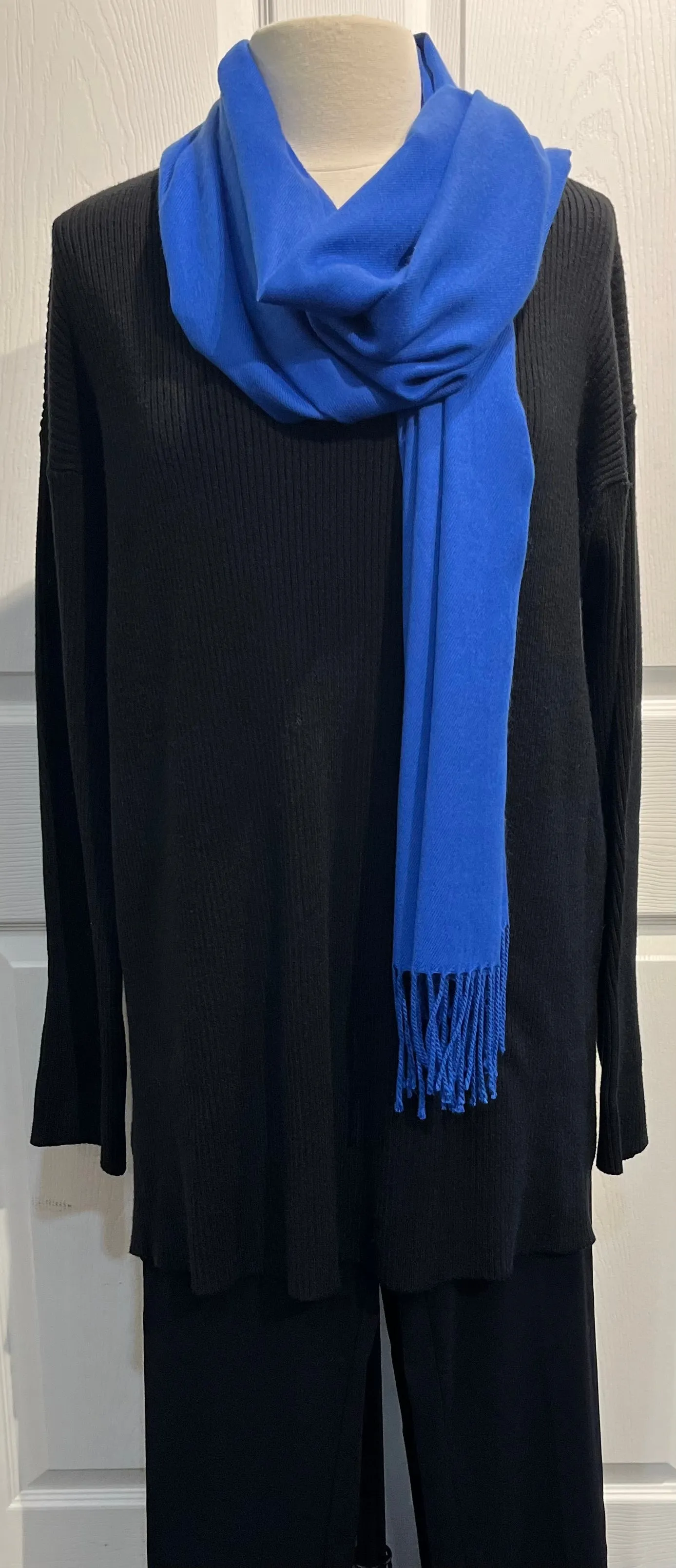 Royal Blue 100% Cashmere Restaurant Wrap/Scarf