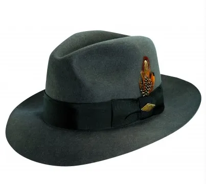 Stacy Adams Cleveland Premium Wool Center Dent Fedora