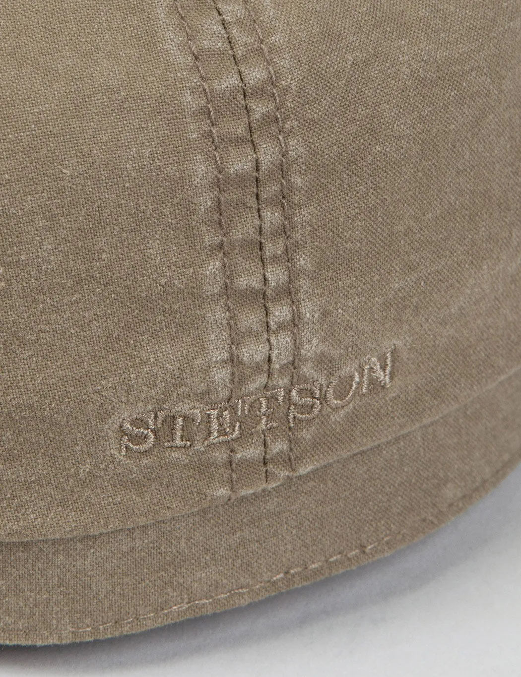 Stetson Hatteras Delave Organic Cotton Newsboy Cap - Olive Green