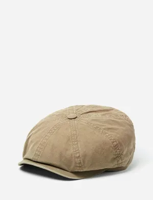 Stetson Hatteras Delave Organic Cotton Newsboy Cap - Olive Green