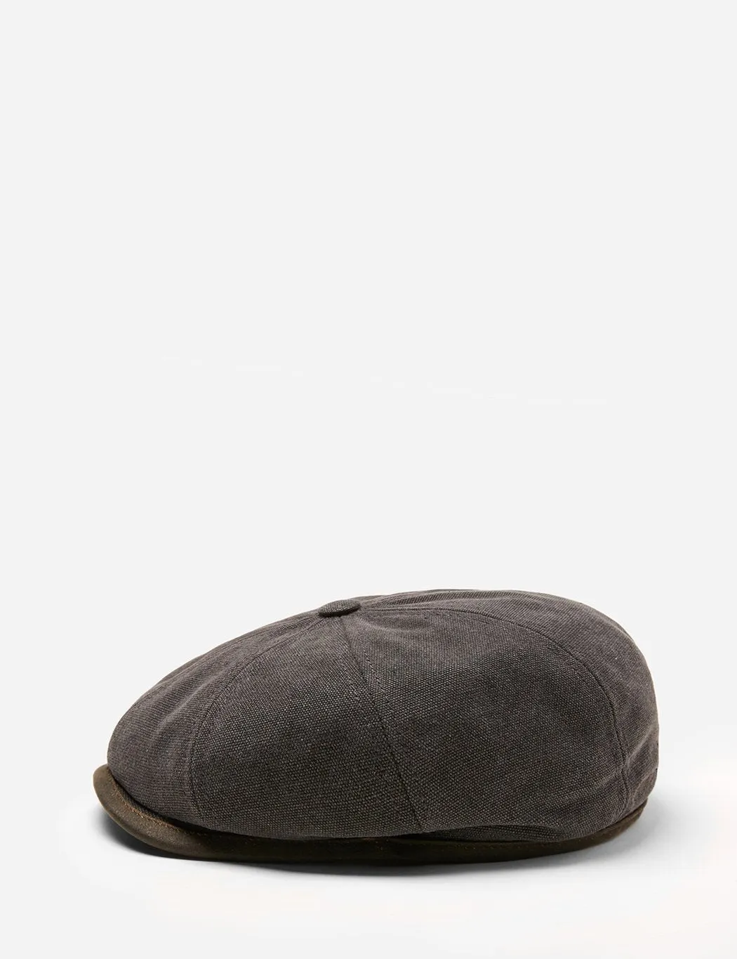 Stetson Hatteras Newsboy Cap (Canvas) - Anthracite Grey