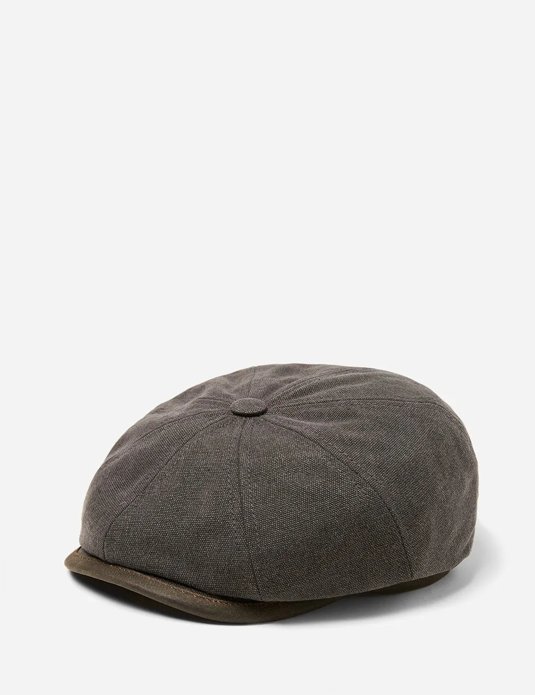 Stetson Hatteras Newsboy Cap (Canvas) - Anthracite Grey