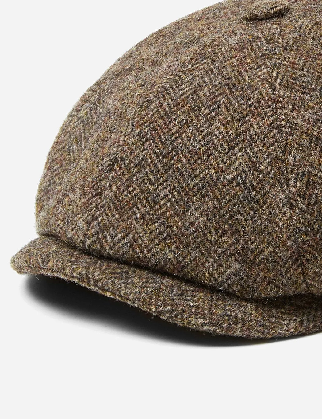 Stetson x Woolrich Hatteras Newsboy Cap - Brown