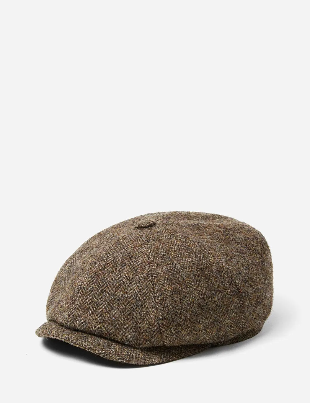 Stetson x Woolrich Hatteras Newsboy Cap - Brown