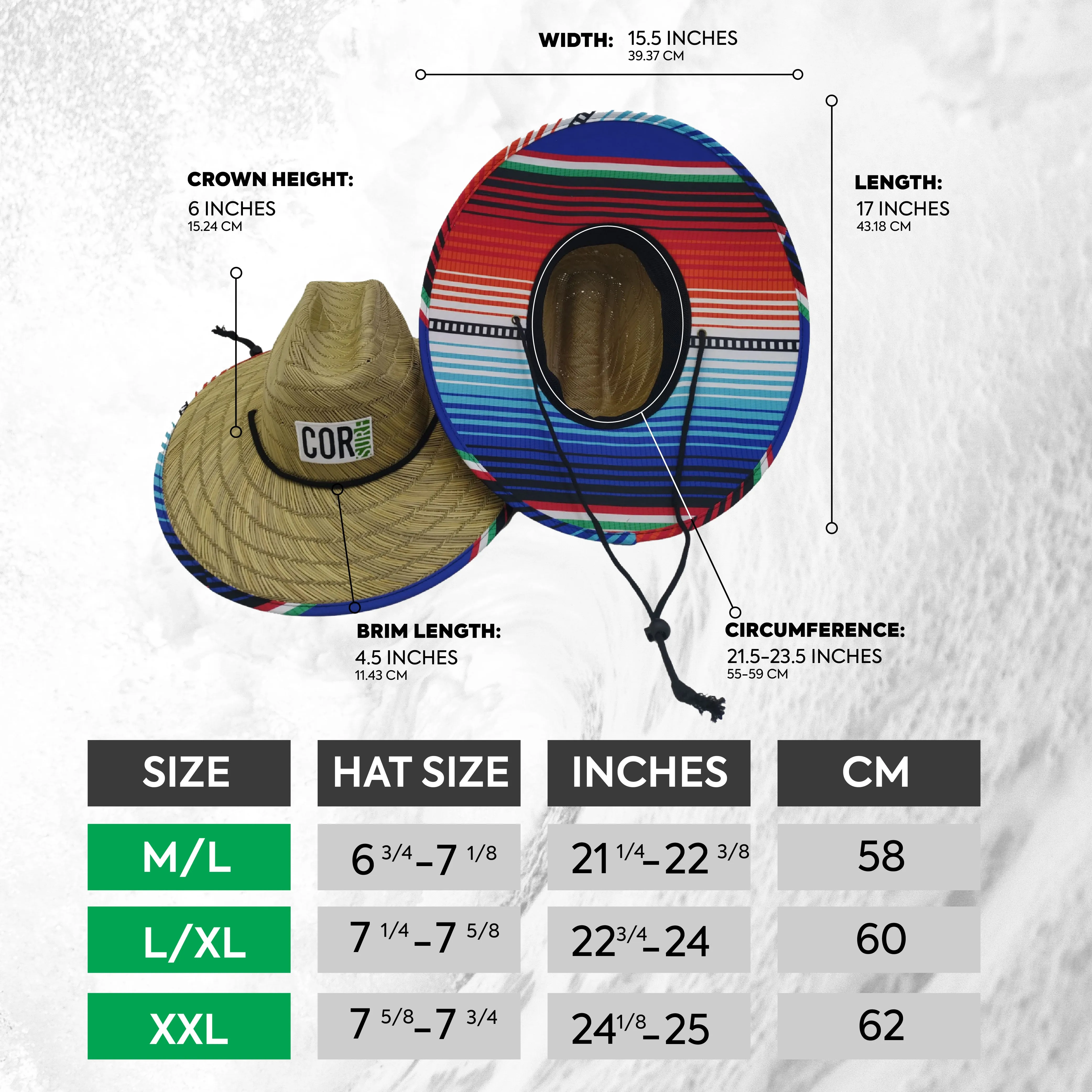 Straw Beach Lifeguard Sun Hat - Kona Green