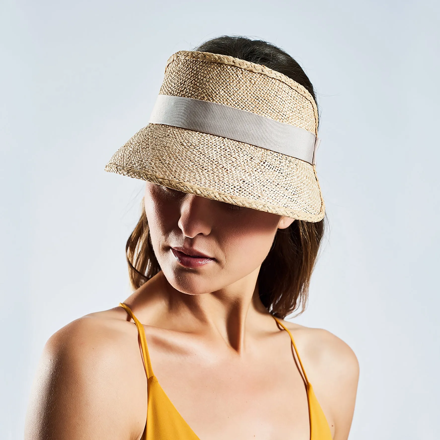 Straw Sun Visor "natural"