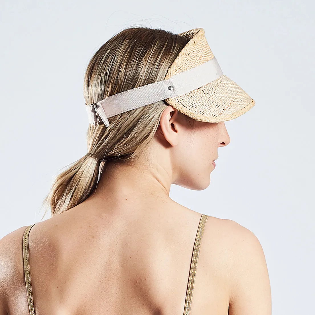 Straw Sun Visor "natural"