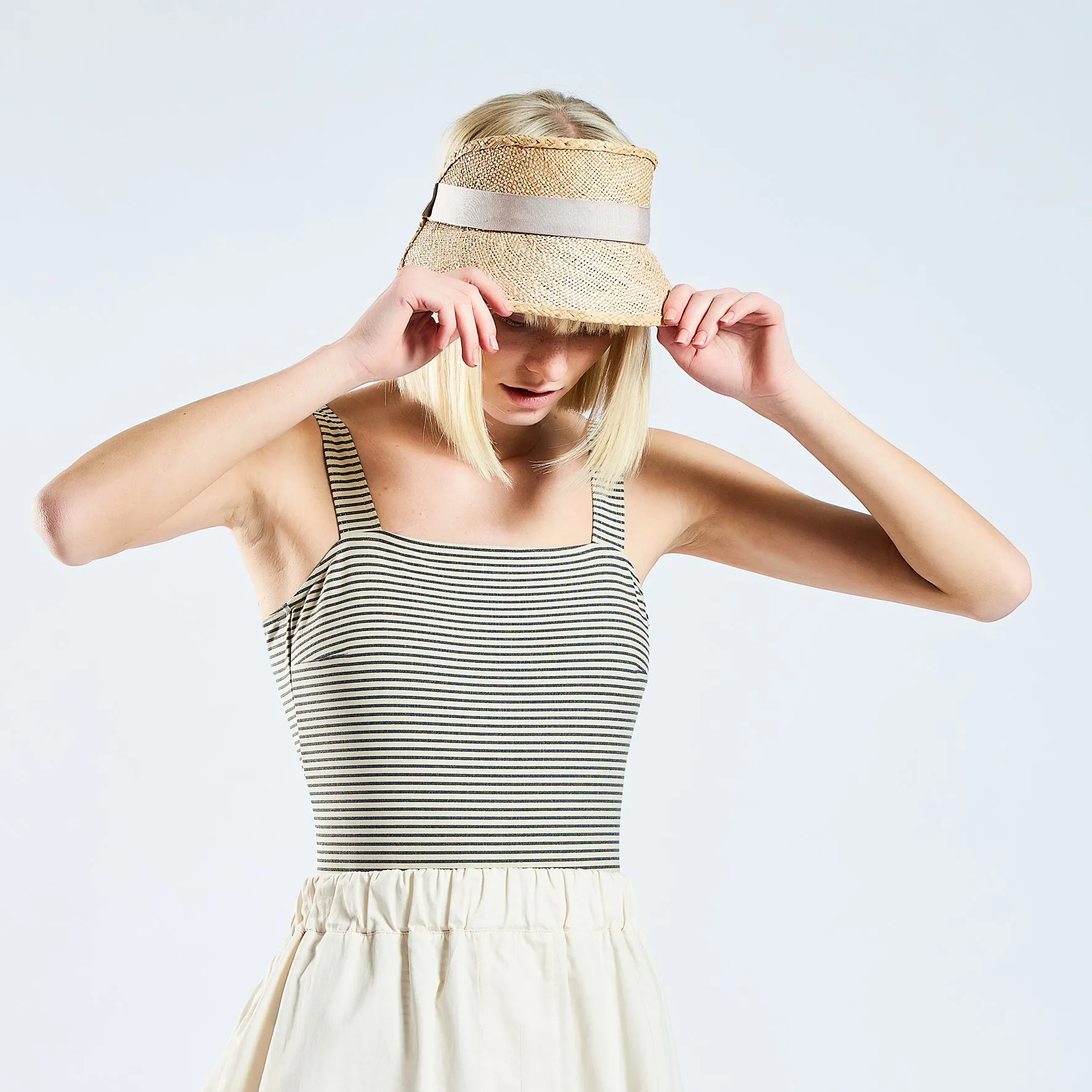 Straw Sun Visor "natural"