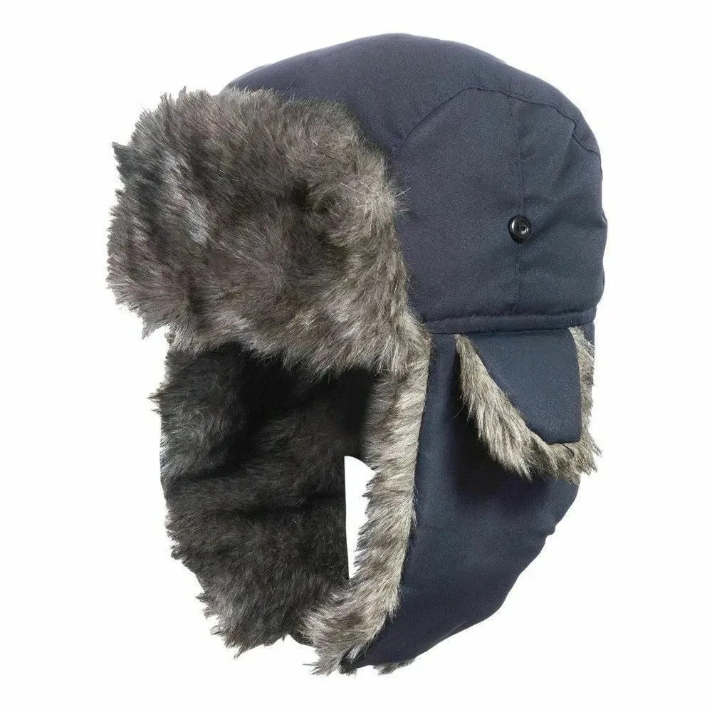 Unisex Russian-Style Winter Trapper Hat with Earflaps | Faux Fur Aviator Ski Cap for Men & Women | Warm Trooper Bomber Style - Warm Gift for All