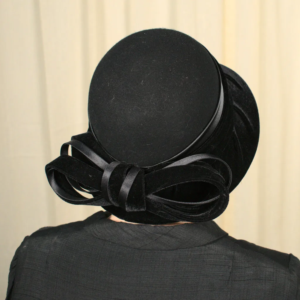 Vintage NWT 90s does 1920s Black Hat