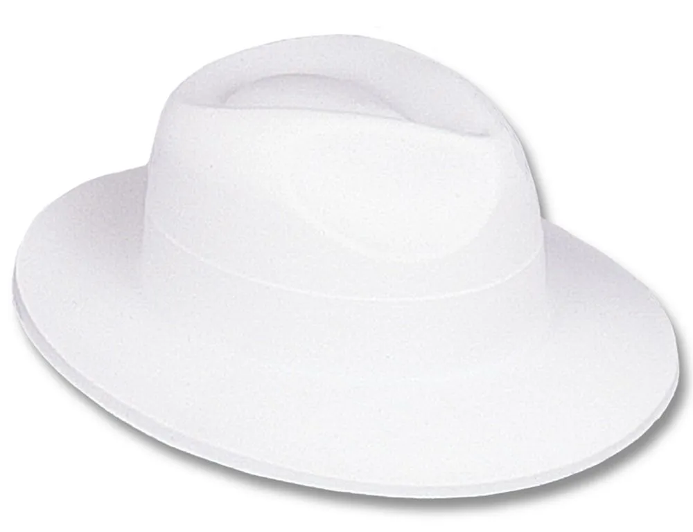 White Felt Fedora